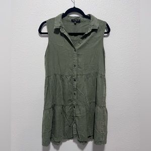 Velvet Heart Olive Green Shirt Dress Size Small